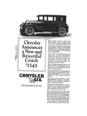 Print Ad Chrysler Vintage 1920s Car Advertisement Vehicle Automobile
